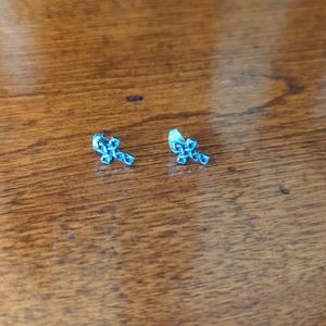 Sterling silver cross earrings